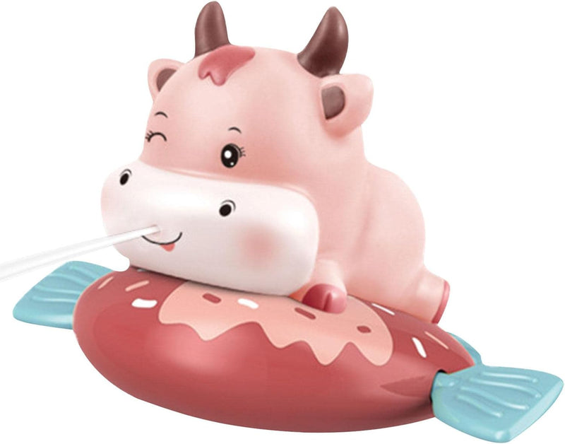 Bathroom Water Toy,Float Wind-Up Baby Bath Toys Cow Swimming Pool Game Toy for Kids, Children - Water Bath Toy Set Toddlers Water Toys for Bathroom, Beach