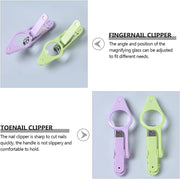 EXCEART Nail Clippers with LED Light and Magnifier Nail Cutters Fingernails Toenails Clippers for Baby Kids Ederly People Pets