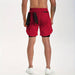 VITION Gym Shorts for Men, Men's Activewear Running Shorts,Drawstring Gym Shorts Men, 2 Layer Loose Athletic Shorts with 4 Pockets
