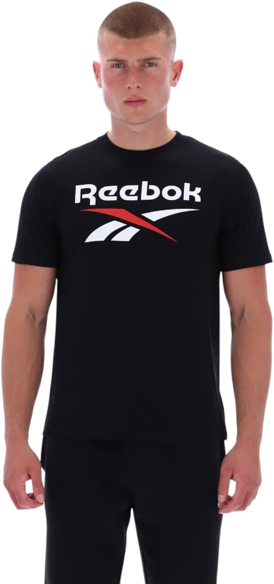 Mens BRUNO BIG LOGO CREW NECK SS TEE T-shirt (pack of 1) - BLACK