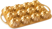 Nordic Ware 95377 Bundtlette Pan 75th Anniversary Braided Bundt Bites, Gold