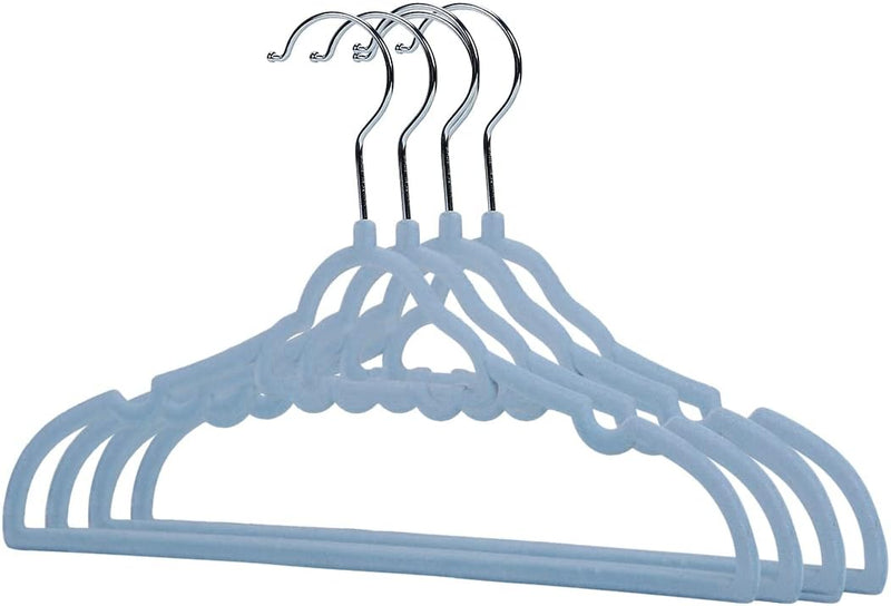 MINISO Flocking Clothes Hangers Set for Kids,4Pcs(Little Car)