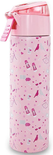 Insulated Stainless Steel Water Bottle w/Spray, Life 640ml - Pink