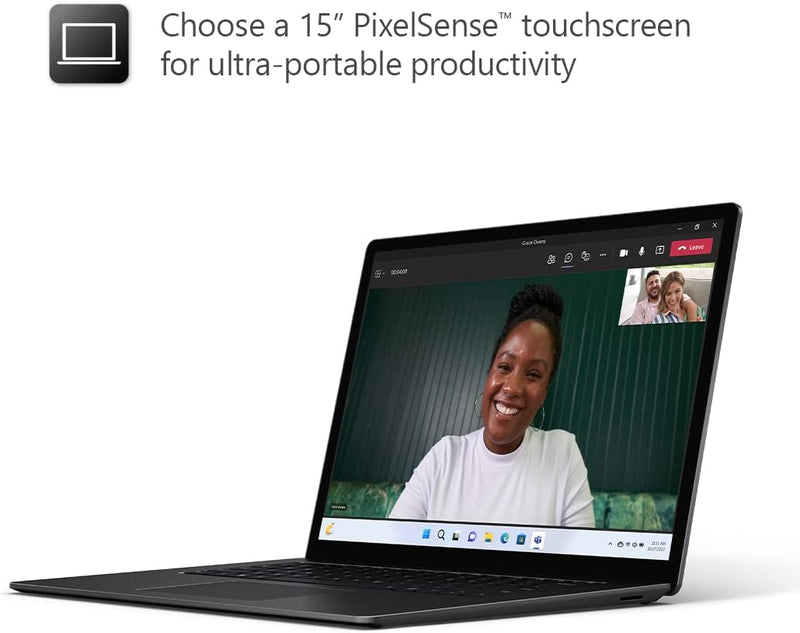 Microsoft Surface Laptop 5 with 13.5" 2256 x 1504 display, Intel i5-1235U, Integrated Iris Graphics, 8GB RAM, 512GB SSD, Windows 11, Black - [R1S-00039], 13.5 Inch UAE Model