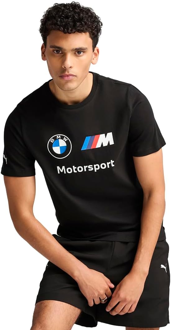 Men's BMW MMS Ess Logo Tee Tees (Pack of 1) - Puma Black