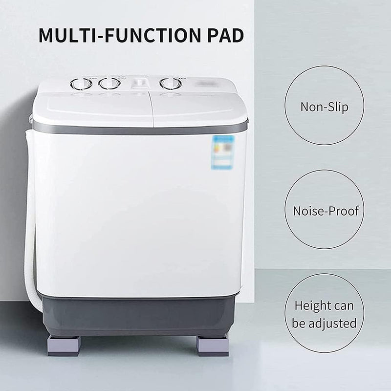 SHIDHMI 4PCS Anti-Vibration Mat Washing Machine Vibration Damper Non-Slip Washer Shock-Absorbing Pad Washing Machine Mat for Dryer Washing Machine Table Desk
