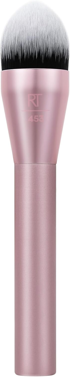 Real Techniques Bubble Blending Makeup Brush, Multipurpose Face Brush for Liquid, Cream, & Powder Products, Unique Bubble Brush Head, Synthetic Bristles, Vegan & Cruelty Free, 1 Count