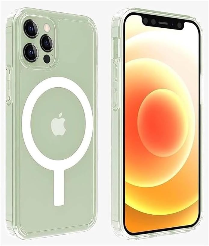 Portal AE Clear Magnetic Case For Iphone 12 Pro, Compatible With Wireless Charging, Shockproof Case 8 15 Cm (Transparent)