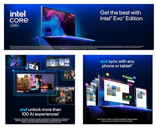 Acer Swift Go 16" Touch AI Ready 16:10 2024 Laptop, Intel EVO Core Ultra 9-185H(Beats i9-12900HK), Intel ARC Graphics, Thunderbolt 4, QHD Webcam, Wi-Fi 7, win11, w/HDMI (32GB RAM | 1TB SSD)