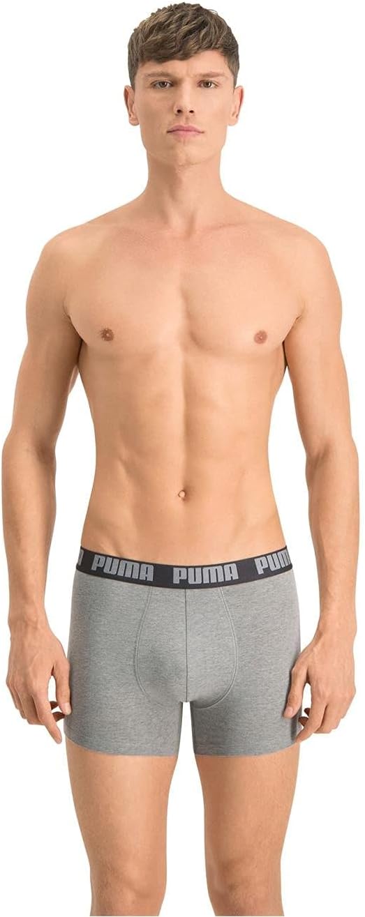 Mens Basic 2 Pack BOXER - Dunkelgrey Melange / Black