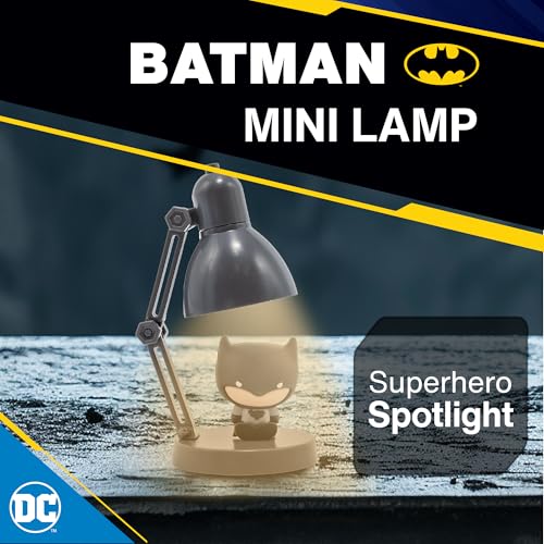 Blue Sky Studios Batman Mini Lamp Figure, Collectible Tiny Figurine Desk Decor, Licensed Gifts and Merchandise