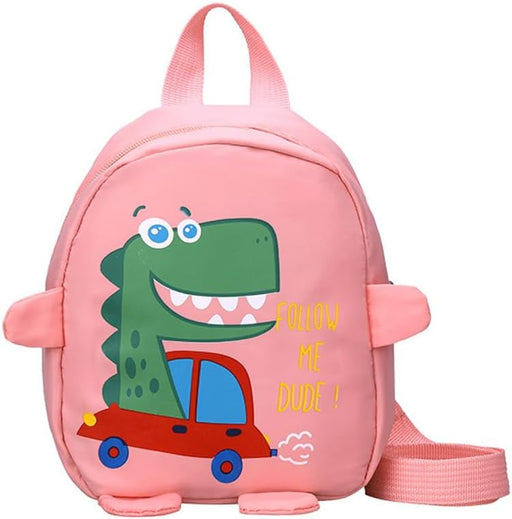 Toddler Backpack with Anti-Lost Harness Small Dinosaur Backpack for Boys and Girls - Pink