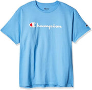 mens Classic Graphic Tee, Big C Logo T-Shirt - Swiss Blue