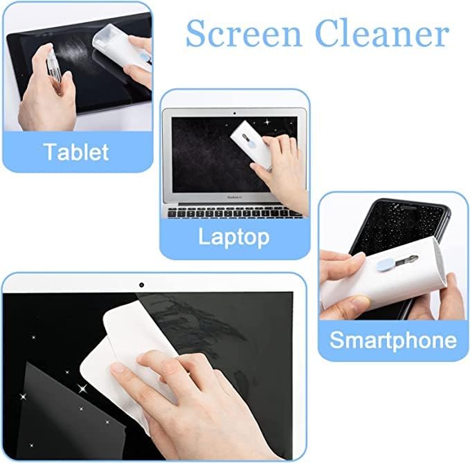 Necomi 7-in-1 Electronic Cleaner Kit, طقم تنظيف لوحة المفاتيح, ® Keyboard Cleaner kit, Portable Multifunctional Cleaning Tool for PC Monitor/Earbud/Cell Phone/Laptop/Computer/Bluetooth Earphones