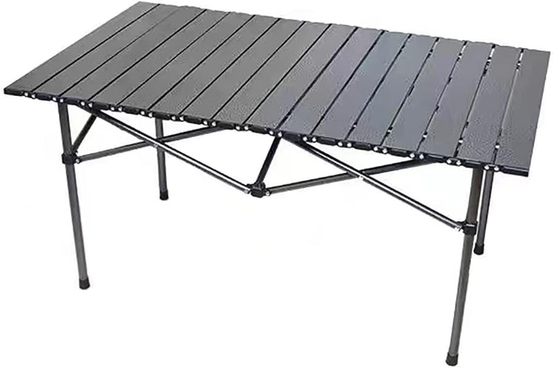 Silk Route Camping Folding Table and 4 Chairs Set, 95 cm 57 cm 50 cm Size
