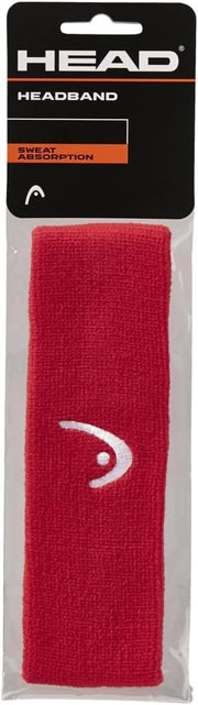 HEAD Headband - Tennis Sweatbands - Red standard size
