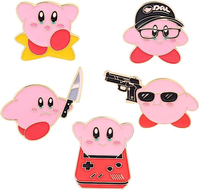 LUYAO 5 PCS Cute Enamel Pins Set Brooch Various Novel Designs Brooch Pins for Jackets Backpacks Badges Hats Bags Lapel Pins DIY Accessories D�cor Women Girls Gift