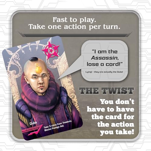 Indie Boards and cards Coup the Dystopian Universe, Multi Color