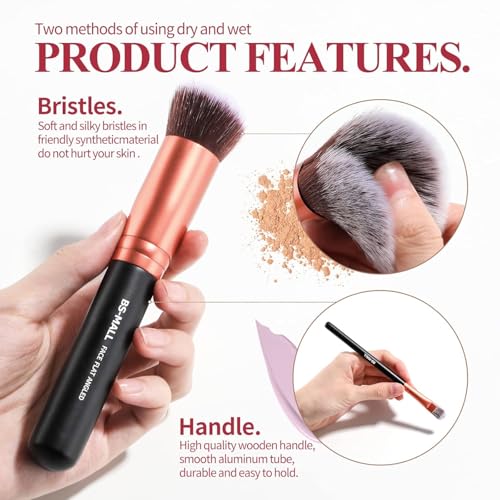 FITTO 12 Pcs Makeup Brushes Set - Naked 3 Professional Makeup Brush Kit with Soft Bristles for Face & Eye Makeup, Includes Foundation, Blush, Eyeliner, Eyeshadow Brushes & Storage Case