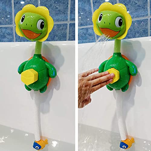 SYOSI Turtle Baby Bath Toys Spray Bathing Tub Fountain Toys for Kid Hand Shower Floating Bathtub Shower Pool Bathroom Toy for Baby Toddler Infant Kids