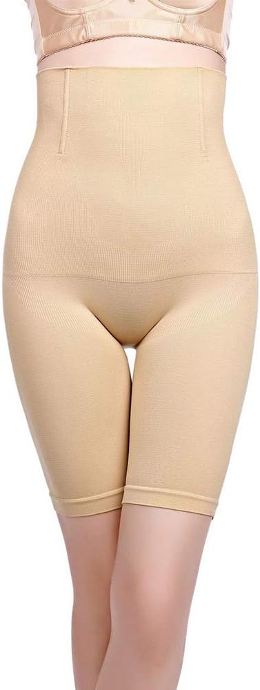 High Waisted Butt Lifter Waist Control Thigh Slimmer, 3 in 1 Body Shapers for Women - Beige