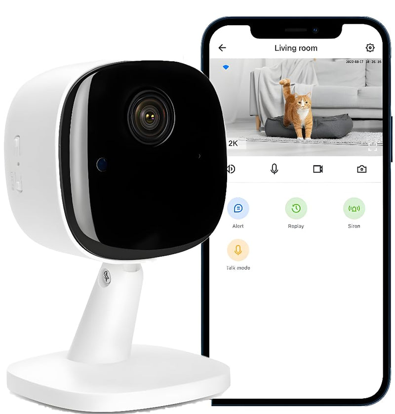 Smart mini WiFi Camera Galayou Indoor Home Cameras for Security with Night Vision Pet Camera with Phone App 24/7 SD Card Storage 1080P Indoor Camera Motion Detection, 2-Way Audio, Baby Monitor