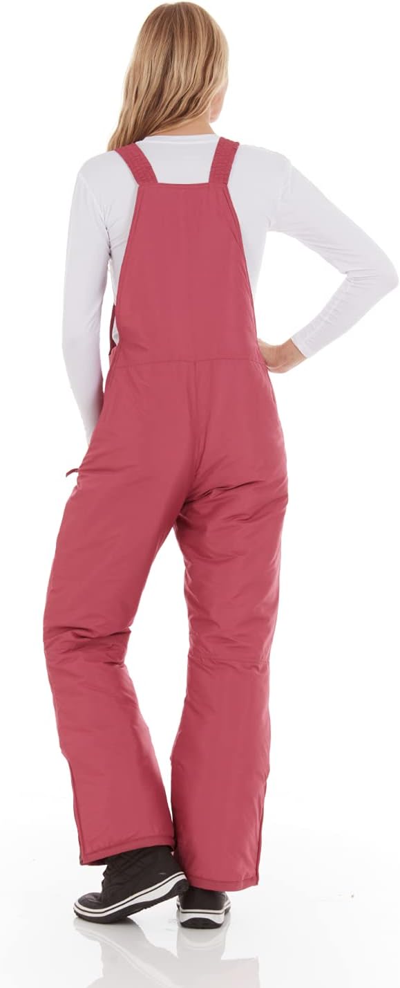 Arctic Quest womens Ski Snow Bibs Pants Insulated Water Resistant Overalls Snowboarding Winter Waterproof Pants Overalls (pack of 1)