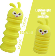 Telescopic Pencil Case, 3D Bear Telescopic Case, 2 in 1 Yellow Silicone Case and Desk Pencil Case, Small Stationery Box, School Supplies, School Bag, School Material Present