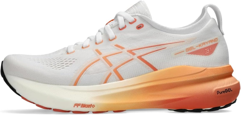Women's Gel-kayano 31 womens Sneaker - White/Faded Orange