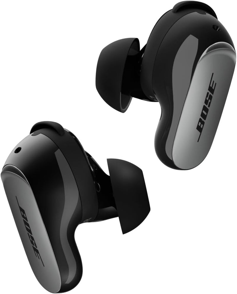 Bose New QuietComfort Ultra Bluetooth Earbuds (2nd Gen), Wireless Noise Cancelling earbuds, Up to 6 hours battery, IPX4 Rating, Immersive Audio, Deep Bass, Black - Black