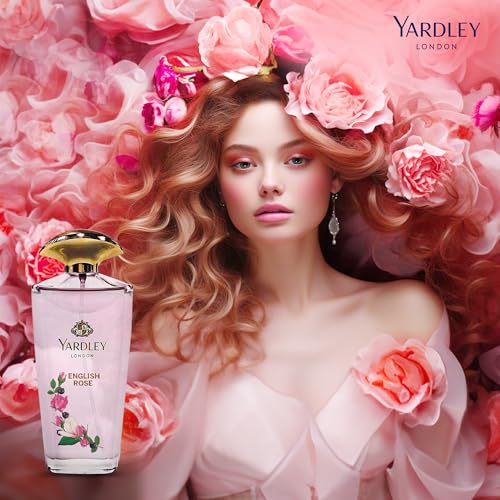 Yardley London English Rose Perfumed Gift Set - Eau De Toilette 125ml + Body Spray 150ml Enchanting Floral Fragrance With Rose, Tea Accord & Bergamot For Women