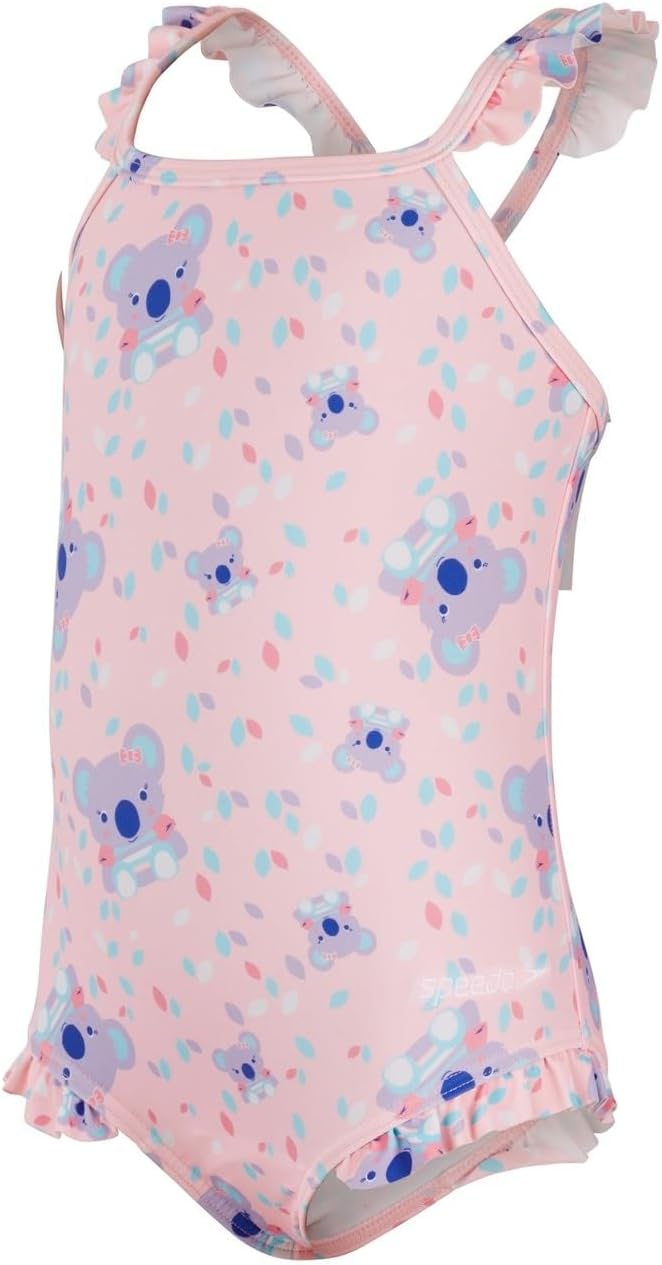 Girl's Girls Koko Koala Allover Thinstrap Swimsuit - Galinda/Hard Candy/Powder Blush/Marine Blue/Beautiful Blue