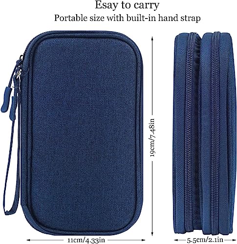 CAOODKDK Portable, Waterproof Electronics Accessories Case and Organizer Bag for Cables, USB Drives and Chargers