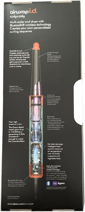 Dyson Airwrap i.d. Multi-Styler and Dryer Curly+Coily HS08 Bluetooth Enabled - for Perfect Curls (Ceramic Patina/Topaz)
