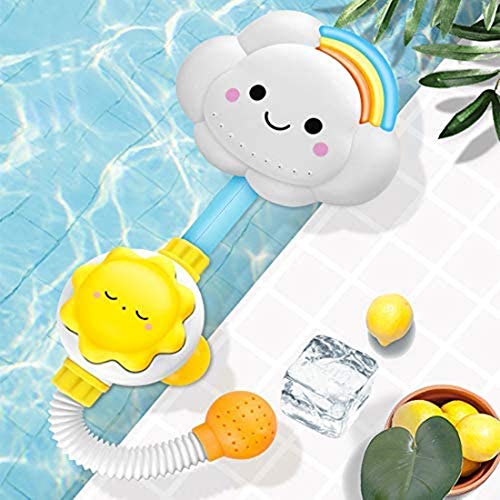 SYOSI Water Spray Bath Toys for Toddlers - Cute Cloud and Rainbow Water Squirt Shower Faucet for Kids - Fun Bathing Accessories for Babies and Toddlers
