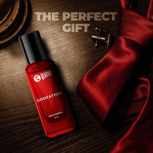 Beardo Perfumes Giftset For Men (Pack of 4 x 20ml) Whisky Smoke, GodFather, Mariner & Don Perfumes | Perfume for Men, Bold & Perfect for Everyday Wear | Long Lasting Fragrance | Gift for Men | Gift