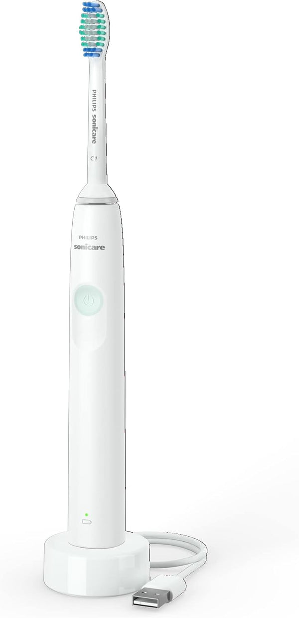 Philips Sonicare Rechargeable Electric Toothbrush 1100 Series, White, HX3641/01 Certified UAE 3 Pin