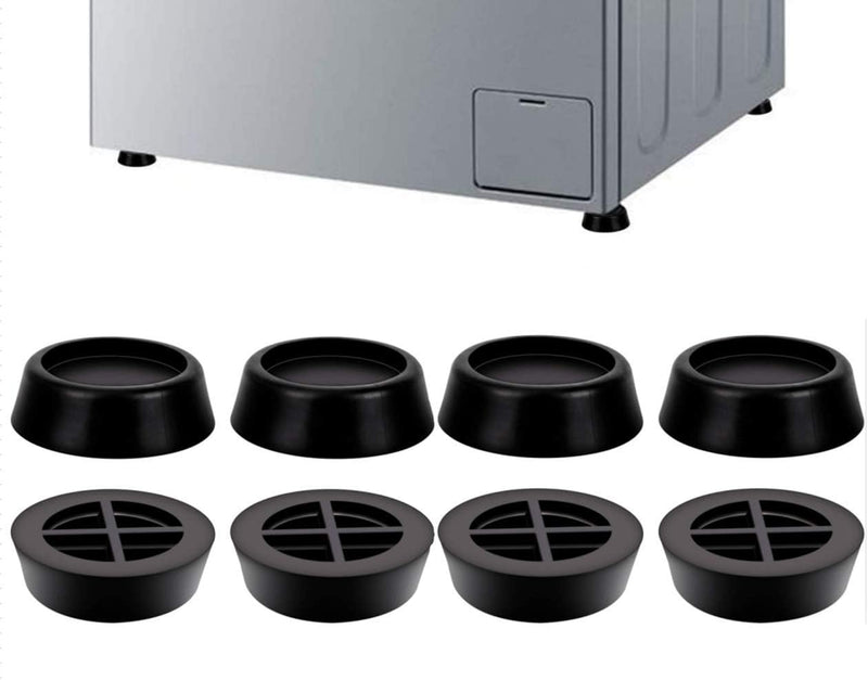 HSZJsto 8PCS Washer Dryer Stabilizer Pads Antivibration and Anti-Walk Pads - Anti Vibrant Pad- Excludes Walking Feet Reduces Vibration as Washing Machine Mat Pan Tray Stand Stabilizer Pedestal