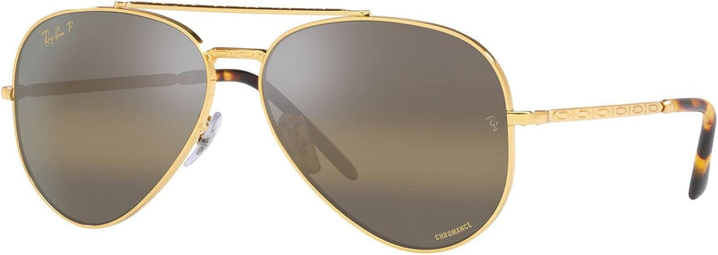 Rb3625 New Aviator Sunglasses - Legend Gold/Polarized Clear Gradient Dark Brown