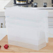 In-House Food Storage Boxes With Lids Freezer Safe Volwco 3 Pcs 4.7L Large Plastic Kitchen Refrigerator Stackable Food Fruit Storage Containers With Handle(Assorted Colours), Na-37746