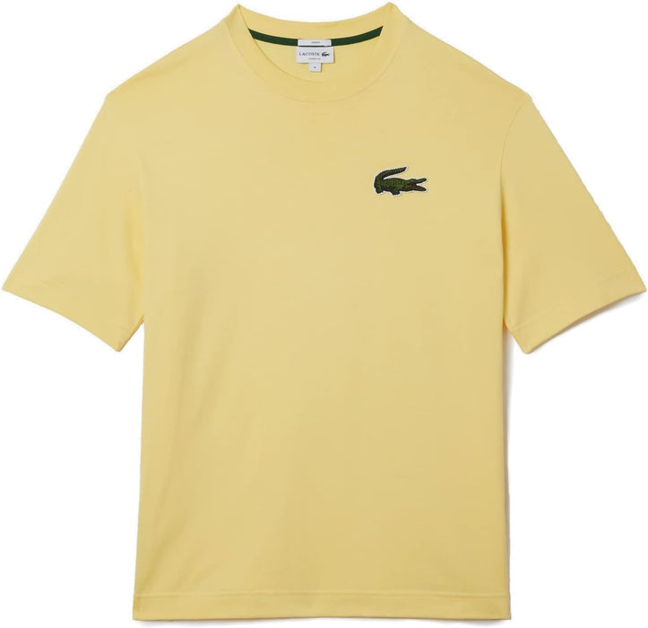 Lacoste Mens Loose Fit Large Crocodile Organic Cotton T-Shirt