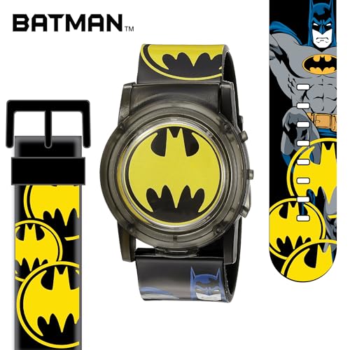 Accutime Kids Batman Digital Quartz Watch for Boys, Girls & Adults All Ages