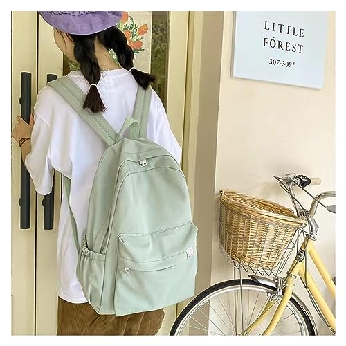 QBLIT Sage Green Backpack for School,Large-capacity Aesthetic Backpacks,Kawaii Backpack for Teen Girls (Color : Sage Green)