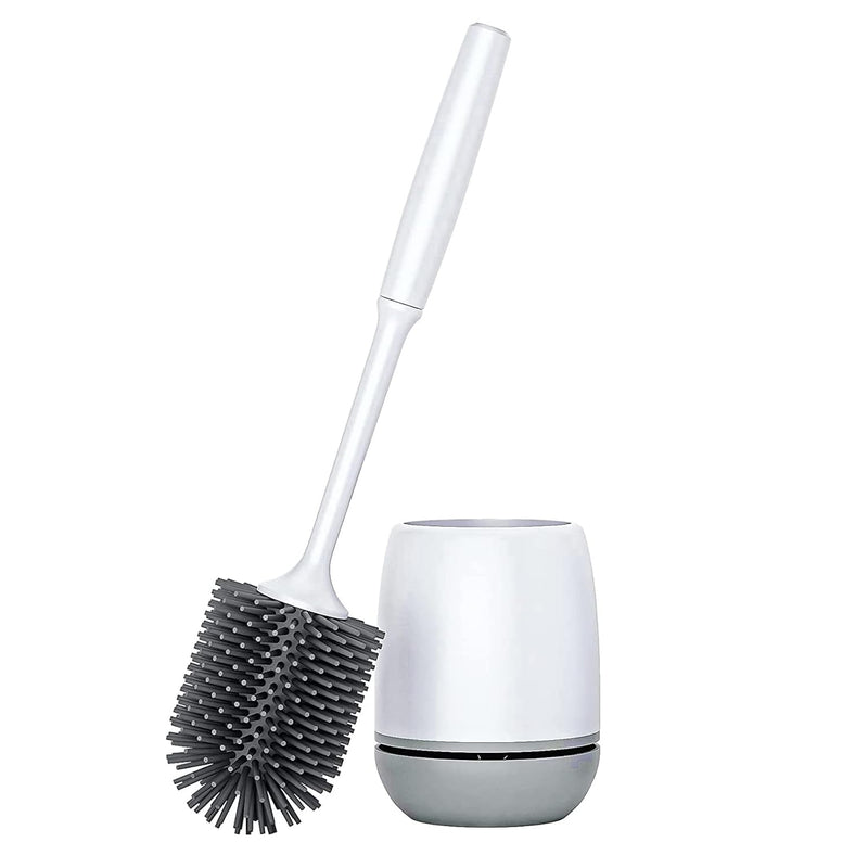 DIKXO Toilet Brush, Toilet Bowl Brush and Holder, Toilet Cleaner Brush for Bathroom,Floor Standing & Wall Mounted Toilet Scrubber Without Drilling