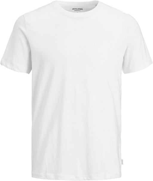 mens JJEORGANIC Basic Tee O-Neck T-Shirt (pack of 1) - White