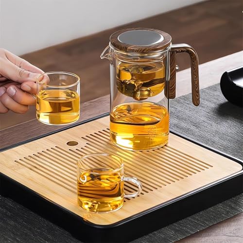 TitanSoli Enchanti Tea Pot, Magic Witchcraft Enchanted Glass Teapot with Strainer -600ML