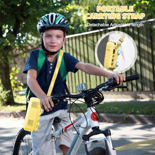 ALMEKAQUZ Bus Water Bottle for Kids,16.9oz/500ml Car Water Cup with Straw and Strap,Leakproof Plastic Drinking Jug with Movable Wheels for Boys School Sports Camping Picnic Hiking Travel Gift - Yellow