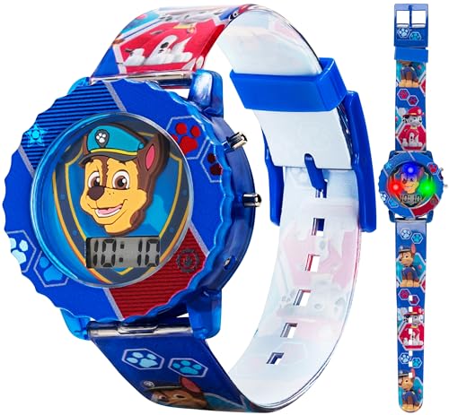 Accutime Kids Paw Patrol Digital LCD Quartz Wrist Watch, Cool Inexpensive Gift & Party Favor for Toddlers, Boys, Girls, Adults All Ages