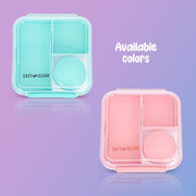 3/4/5 Compartment Convertible 1250ml Bento Lunch Box with 150ml Gravy Bowl - Green