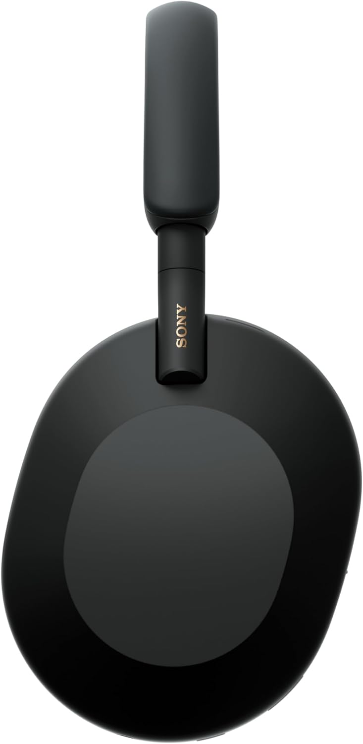 Sony WH-1000XM5 Noise Cancelling Wireless Headphones, Hi-Res Audio, Best Phone Call Quality, 30 Hours Battery Life, Wearing Detection, Alexa Voice Assistant, Black, UAE Version - 1-Year warranty - Black
